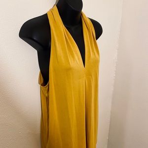 Women’s tank top mustard yellow